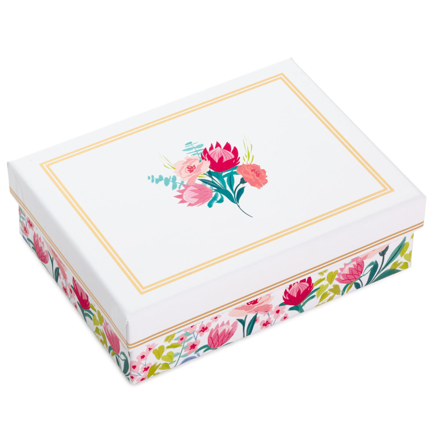 Pretty Floral Assorted Blank Thank-You Notes in Box packaging image number 2