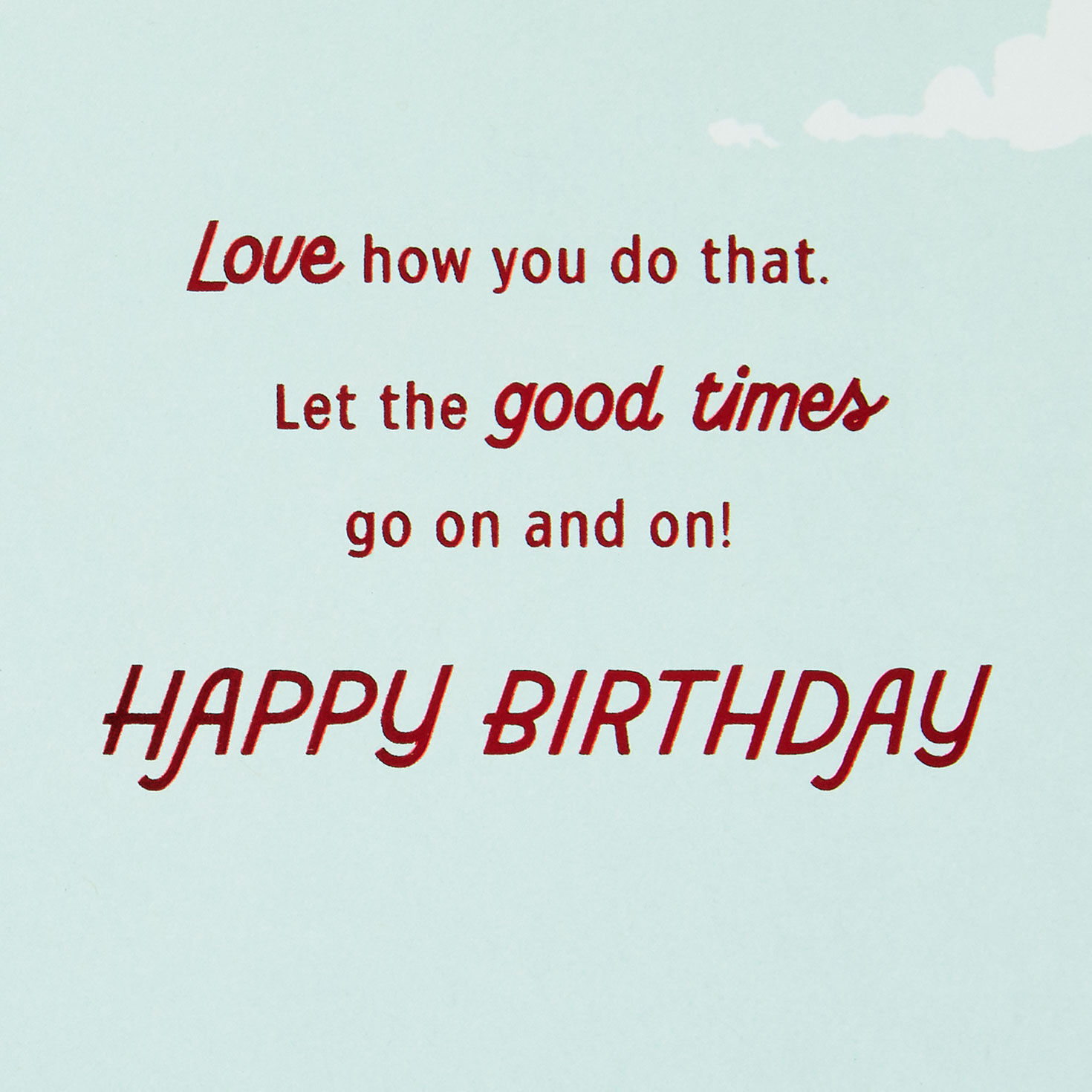 Retro Diner Sign Birthday Card Sentiment image number 3
