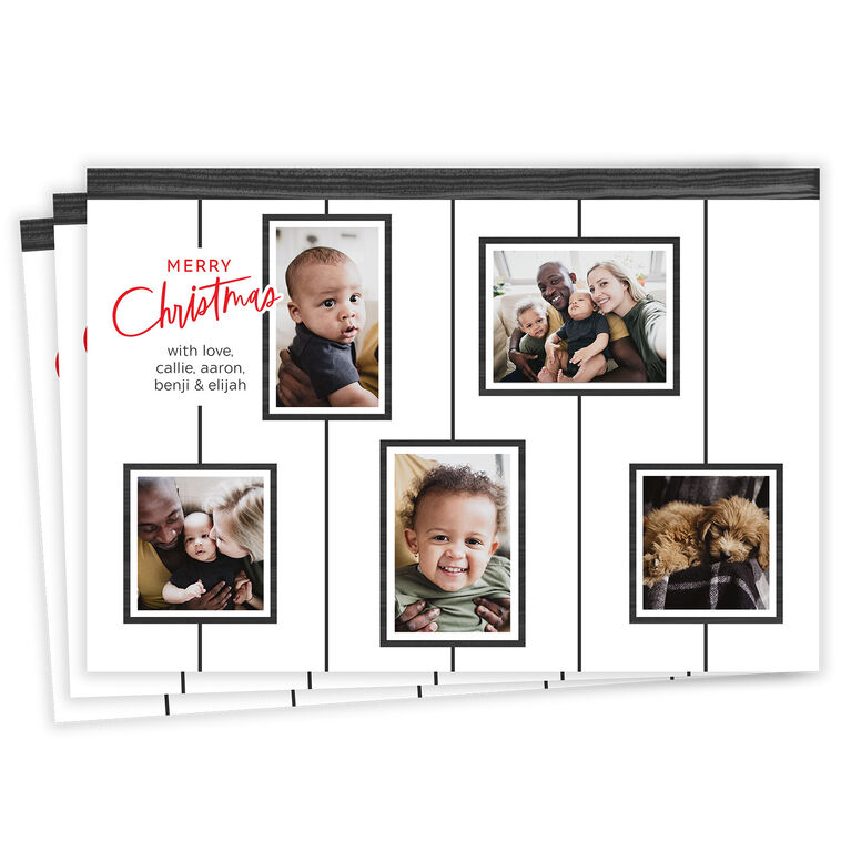 Photo Gallery Flat Christmas Photo Card