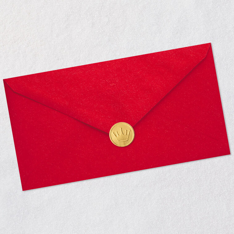 Squirrel Drummer Boy Carol Christmas Card Envelope Back with Seal image number 8