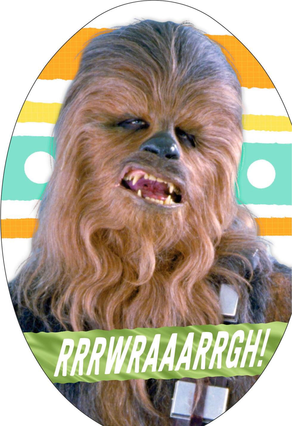Star Wars™ Chewbacca™ Egg-Shaped Easter Card