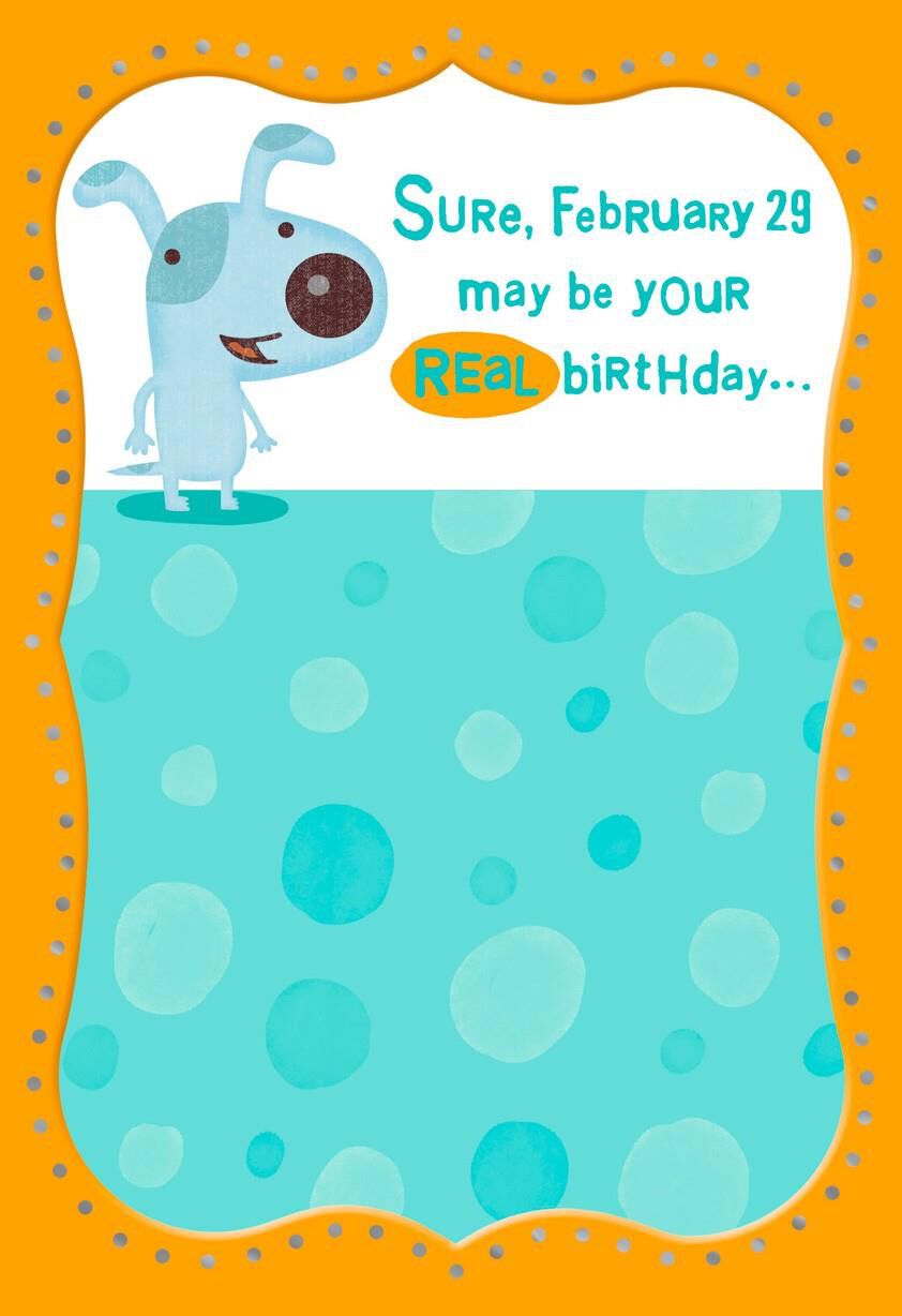 Leap year birthday cards hallmark