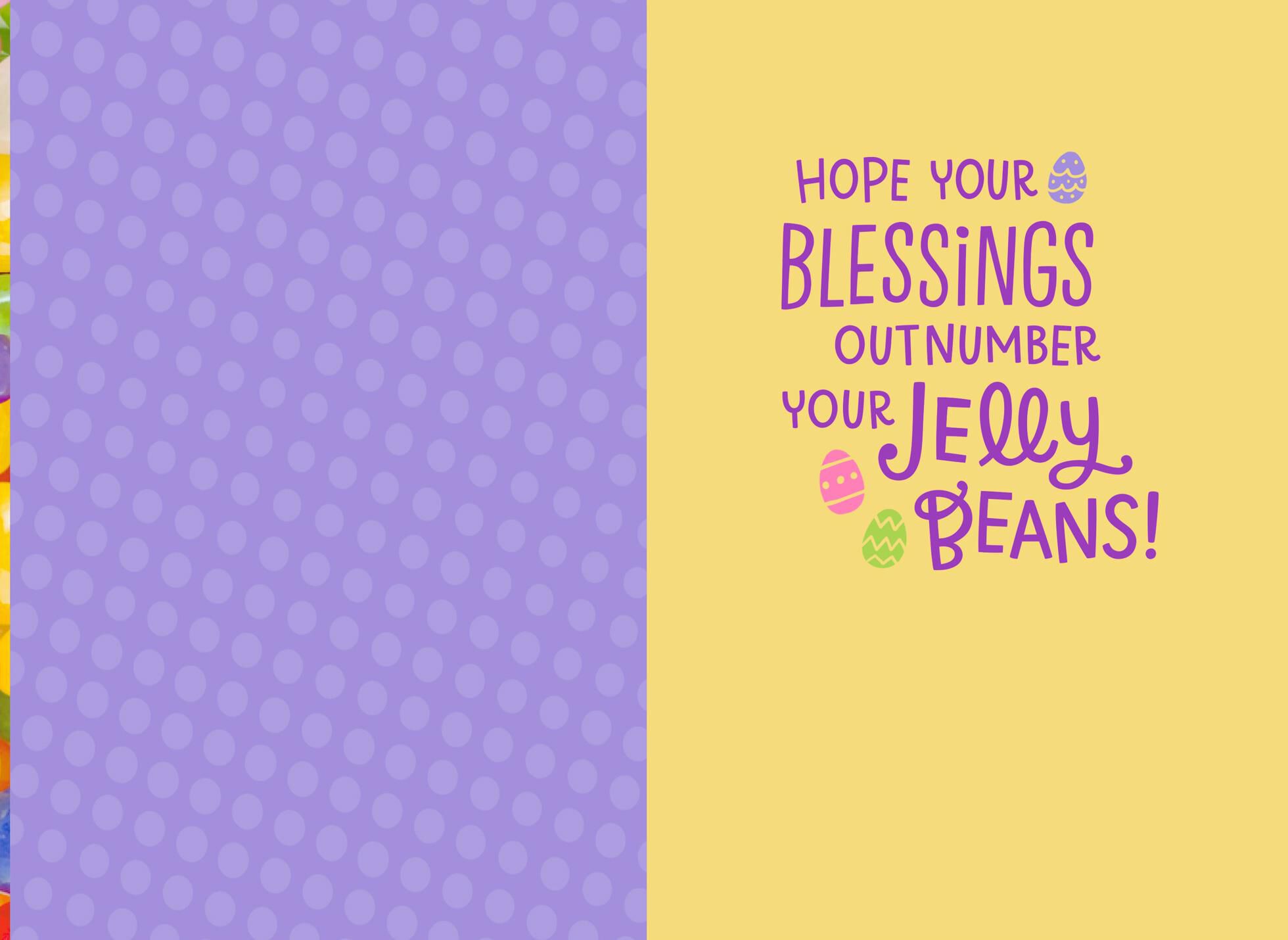 Jelly Beans Easter Card for Niece