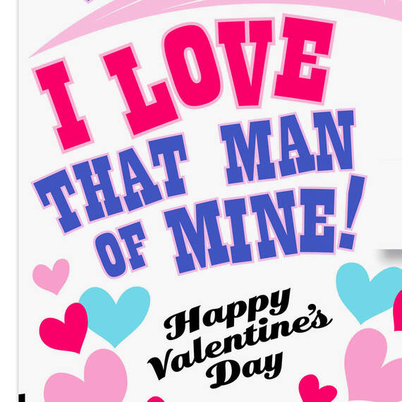 Love That Man of Mine Funny Pop-Up Valentine's Day Card for Husband, , large image number 3