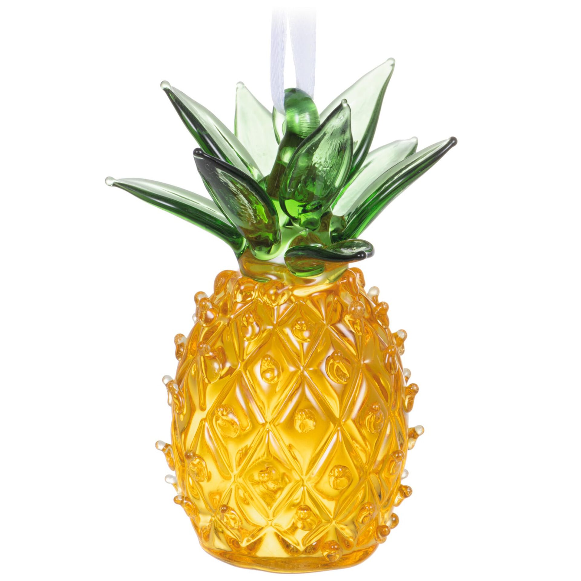 Sweet Welcome Pineapple Glass Ornament Keepsake Ornaments Hallmark