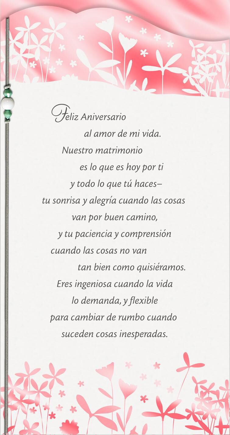 Love of My Life Spanish-Language Anniversary Card for Wife