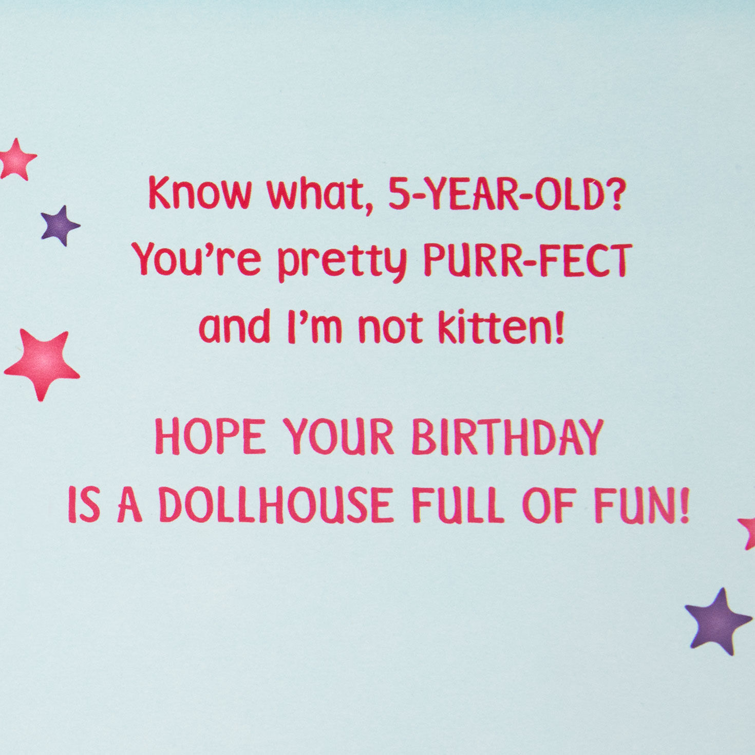 Gabby's Dollhouse You're Pretty Purr-Fect Musical 5th Birthday Card for only USD 5.99 | Hallmark