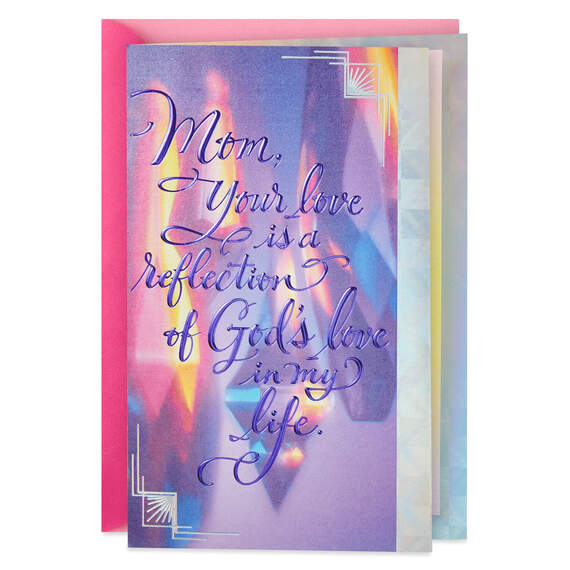 Your Love Reflects God's Love Mother's Day Card For Mom, , large image number 1