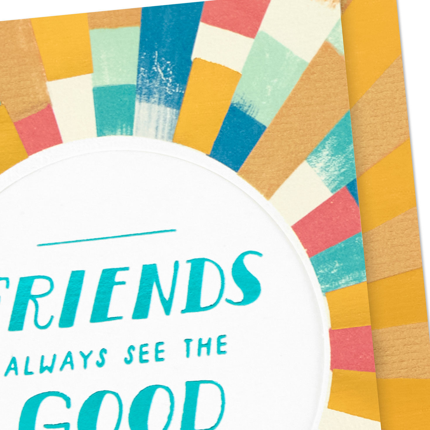 Colorful Rays Friendship Card Card Front Detail image number 4