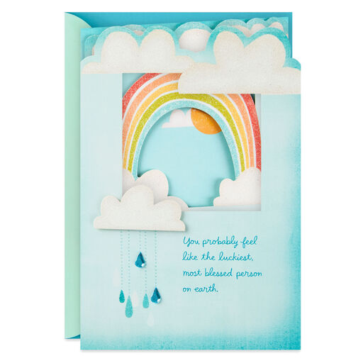 Lucky and Blessed New Baby Boy Card, 