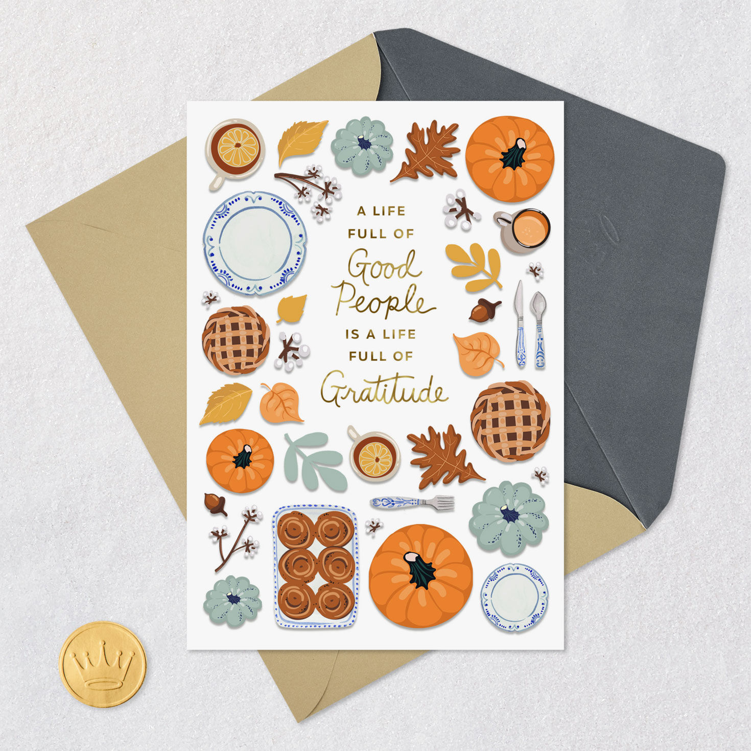 Grateful You're One of My People Thanksgiving Card for only USD 2.99 | Hallmark
