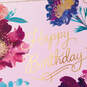 16" Purple Flowers Jumbo Birthday Card, , large image number 4