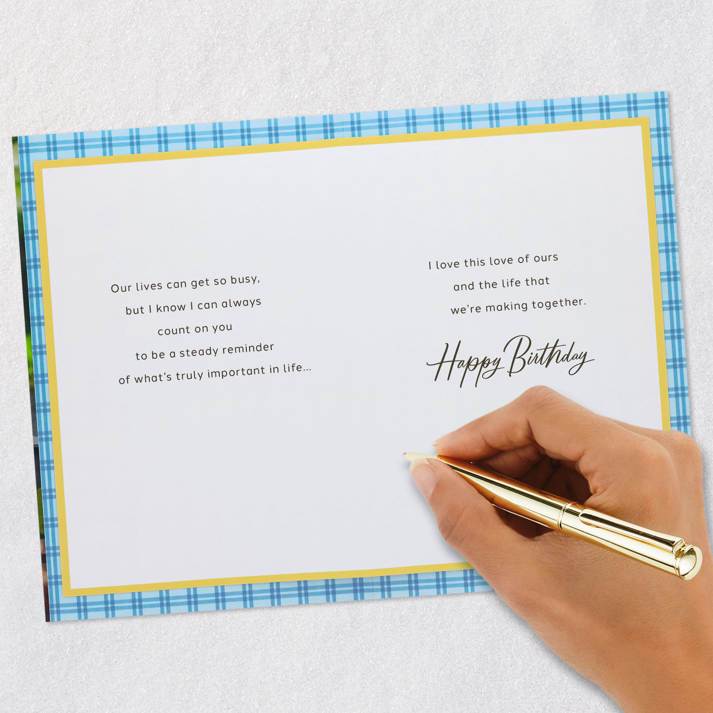 Deck Chairs and Fire Pit Husband Birthday Card Signing card image number 7