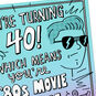 Retro '80s Movie 40th Birthday Card Card Front Detail image number 4