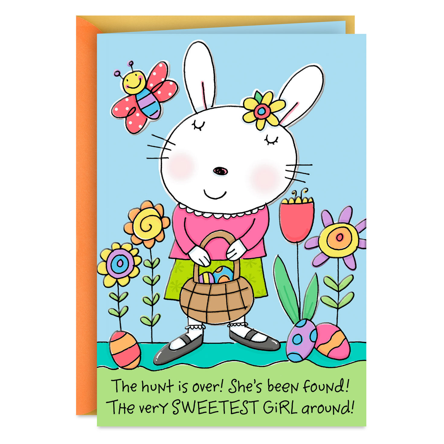 You're the Sweetest Girl Around Easter Card for Kids