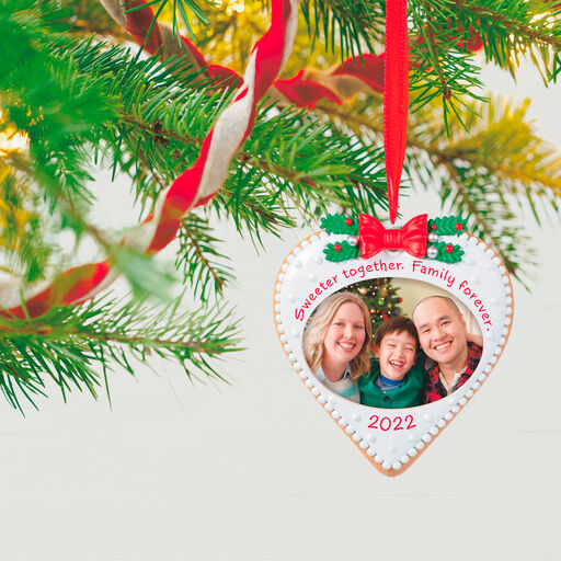 Family Forever Cookie 2022 Photo Frame Ornament, 