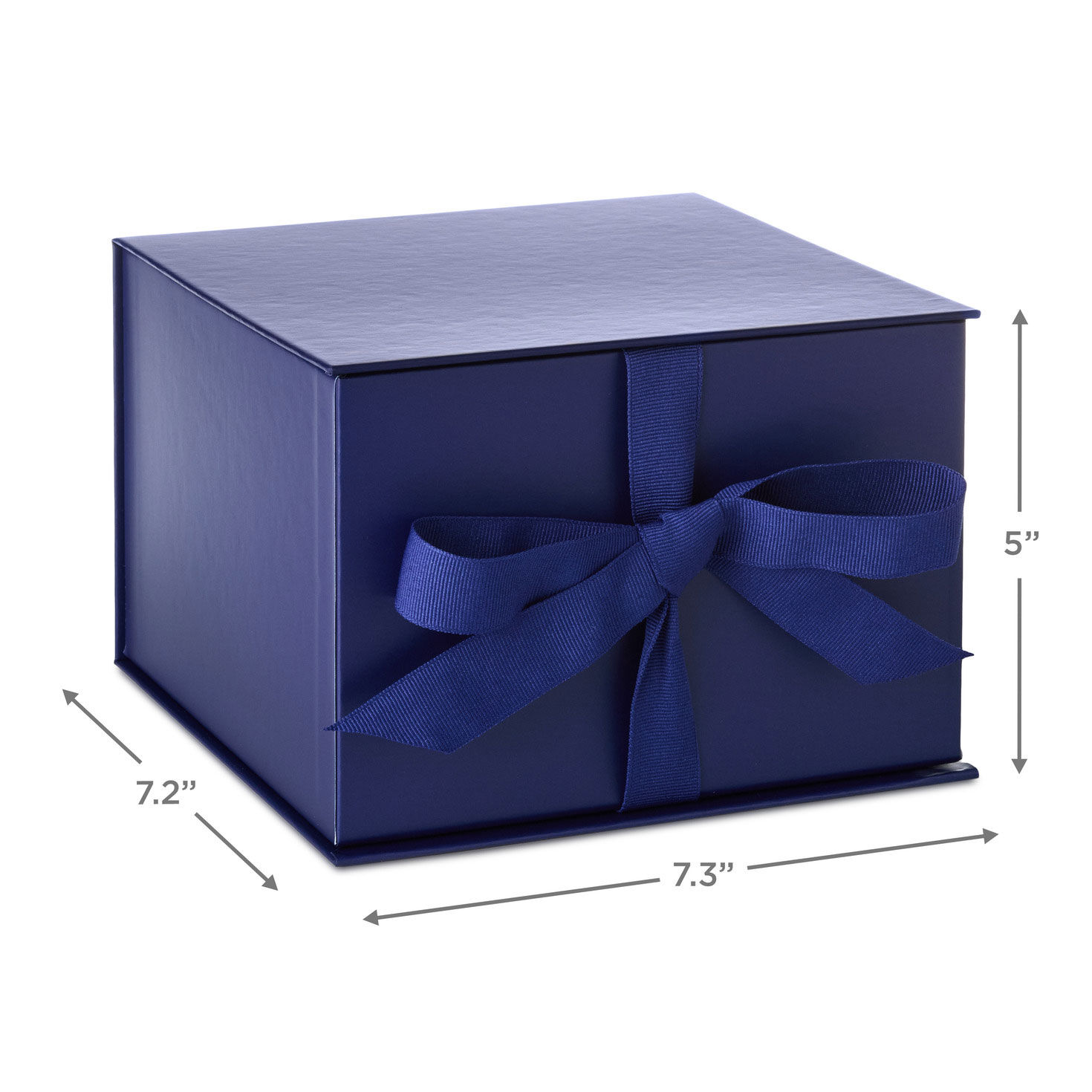 7.2" Solid Navy Blue Large Square Gift Box for only USD 6.99 | Hallmark