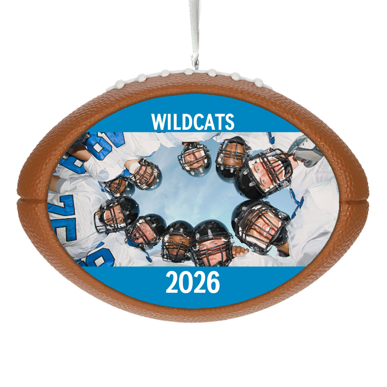Football Personalized Ornament, Custom Photo and Text
