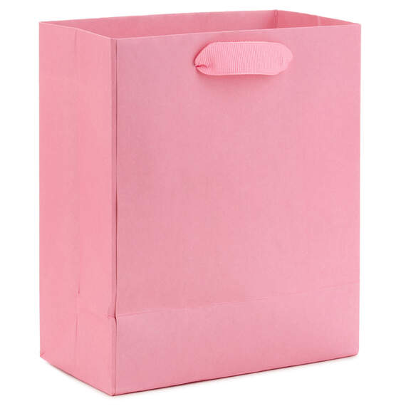 6.5" Pink Small Gift Bag, Light Pink, large image number 6