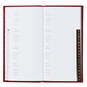 Red Faux Leather Slim Address Book, , large image number 4