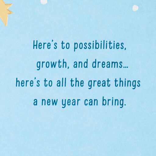 Here's to Possibilities New Year Card, 