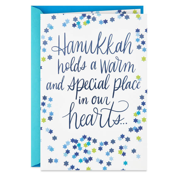 You Hold a Special Place in Our Hearts Hanukkah Card for Family, , large image number 1