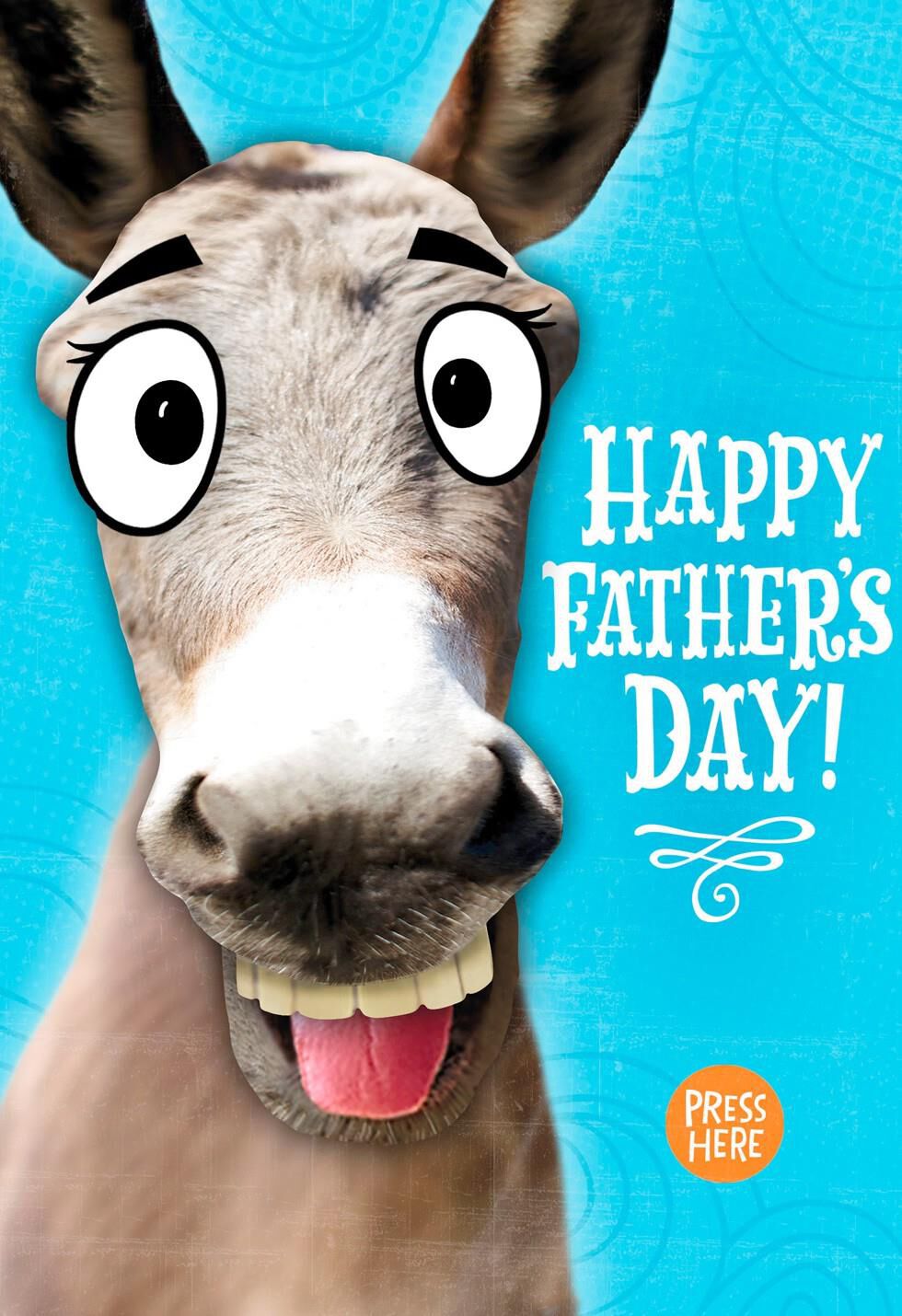 Donkey Musical Father's Day Card - Greeting Cards - Hallmark