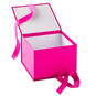 7.2" Solid Hot Pink Large Square Gift Box, Hot Pink, large image number 4