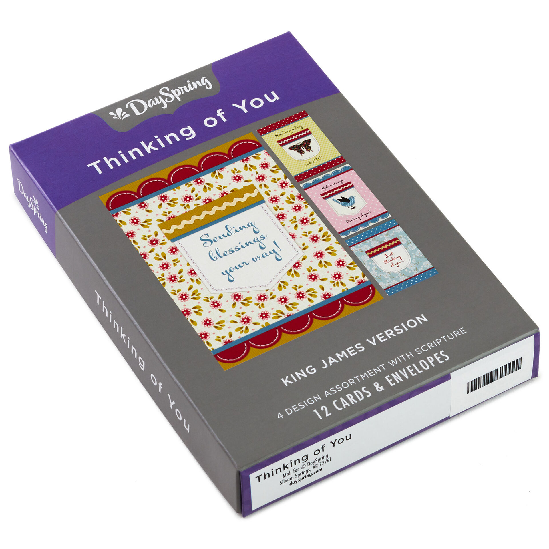 Pocket Prints Assorted Religious Thinking of You Cards, Box of 12
