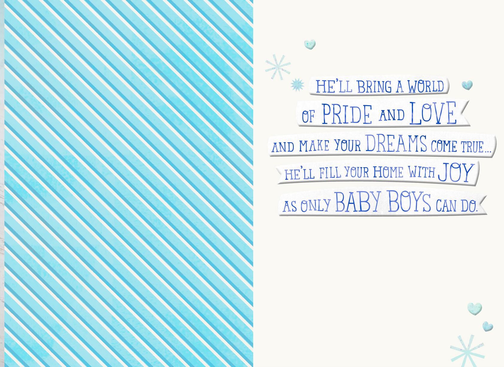 Little Legs New Baby Boy Card