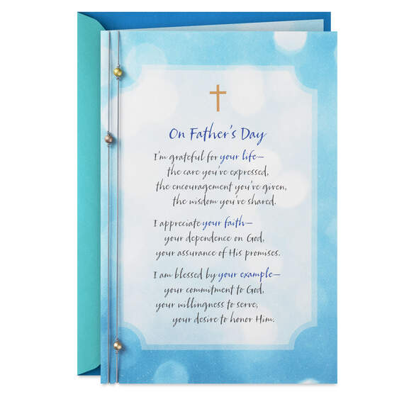 Thanking the Lord for You Religious Father's Day Card, , large image number 1