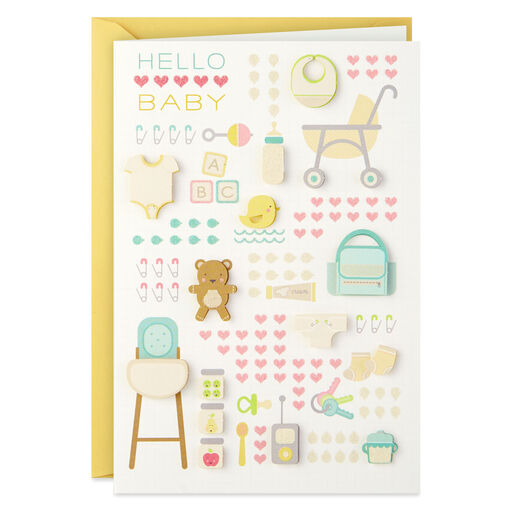 Hello Baby New Baby Card, 