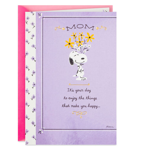 Peanuts® Snoopy It's Your Day Birthday Card for Mom, 