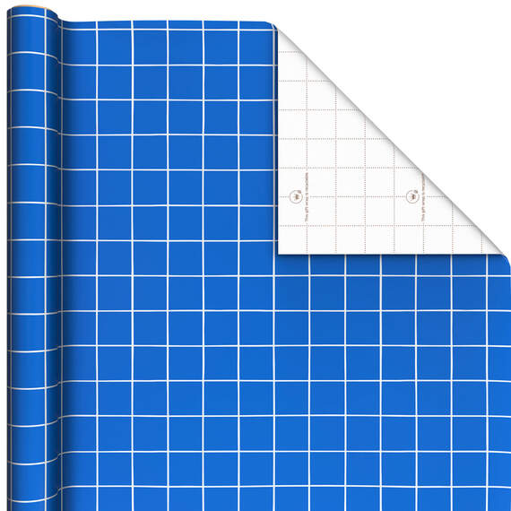 Blue Tiles Wrapping Paper, 20 sq. ft., , large image number 1