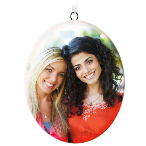 Ceramic Photo Ornament—Vertical Oval, 