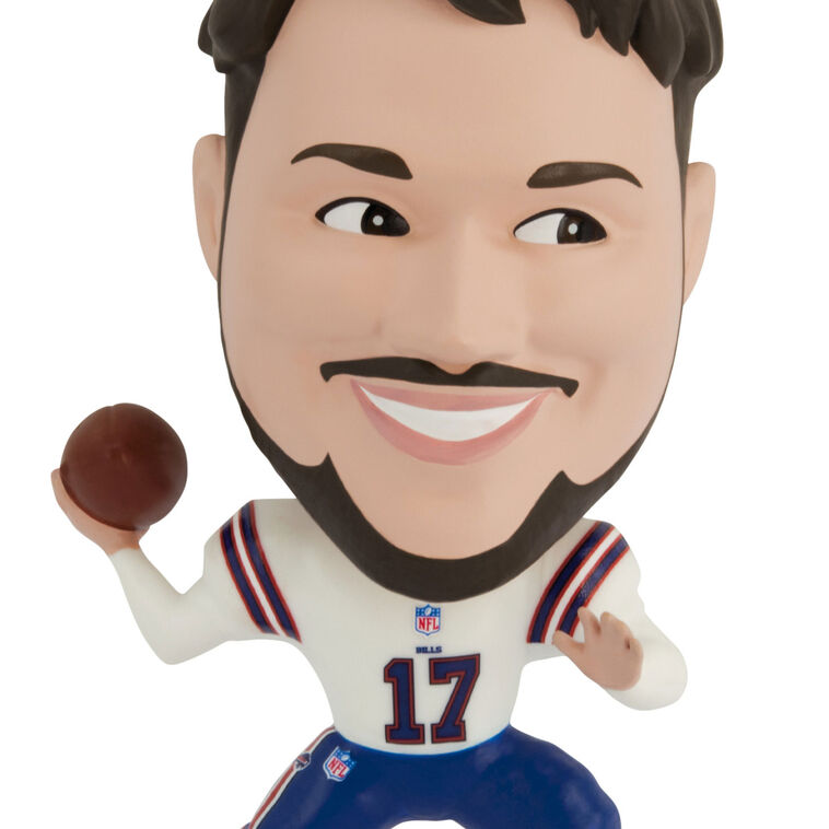 Josh Allen Bobblehead Christmas Ornament closeup view image number 4