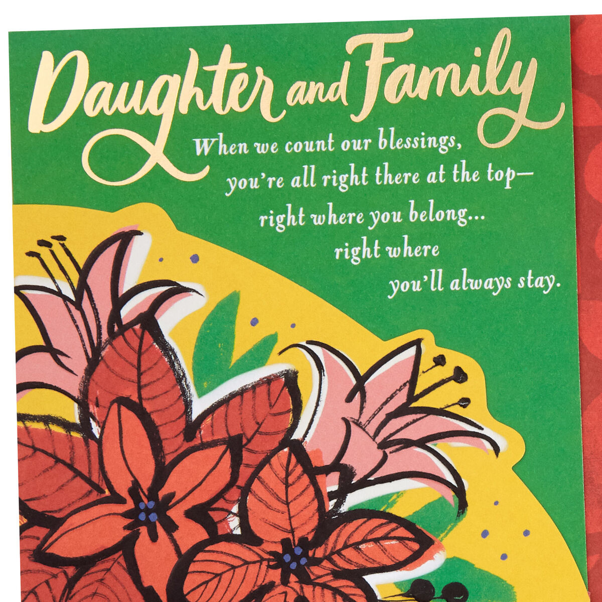 You Bring So Much Love Christmas Card for Daughter and Family - Greeting Cards - Hallmark