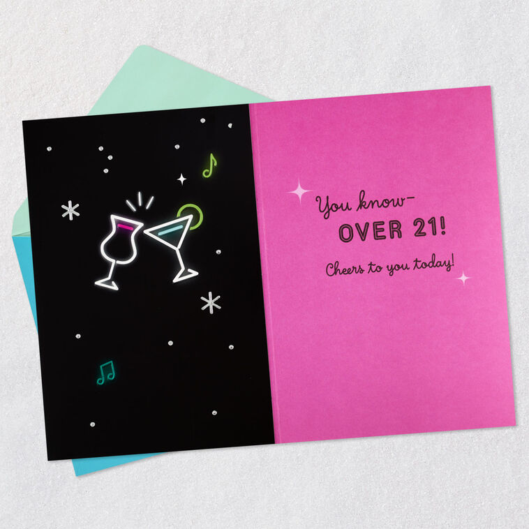 Cheers to Acting Your Age Birthday Card, , large image number 3