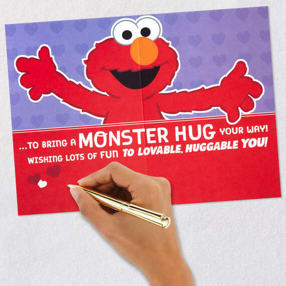 Sesame Street® Elmo Monster Hug Valentine's Day Card for Grandson, , large image number 5