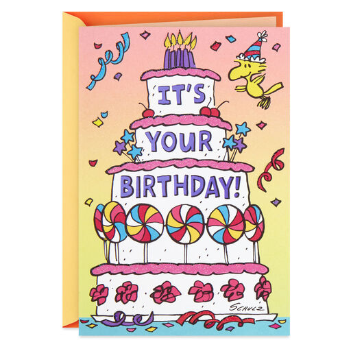 Peanuts® Woodstock Tweet Yourself Right Funny Birthday Card, 