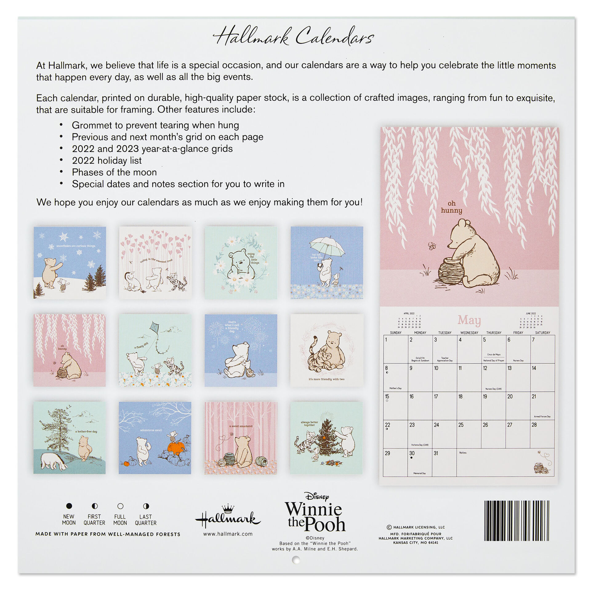 Pooh 2022 Calendar