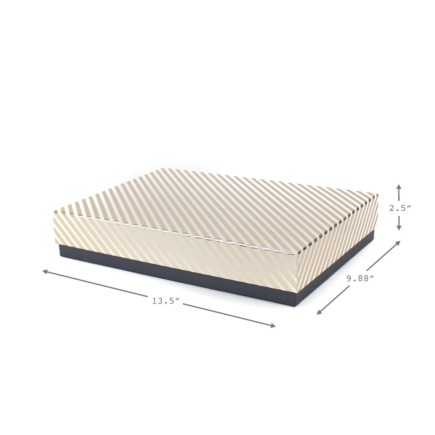 Elegant Gold Striped 9x13 Shirt Box for only USD 10.99 | Hallmark