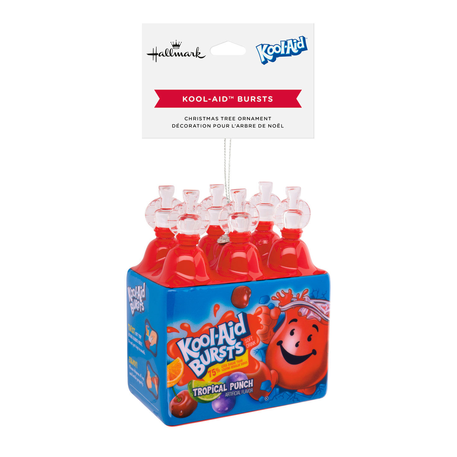Red Kool-Aid Drink Bottles Christmas Ornament package front image number 7