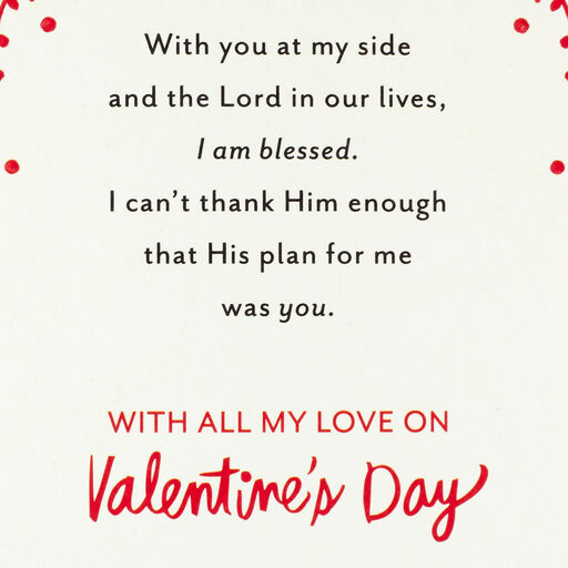 Blessed With You By My Side Religious Valentine's Day Card, 