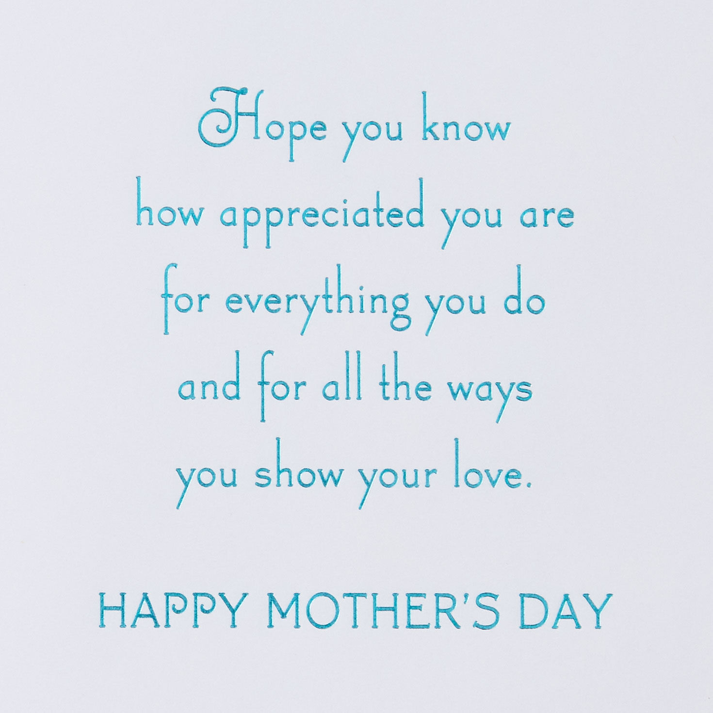 Watercolor Flowers on Scallops Mother's Day Card Sentiment image number 2