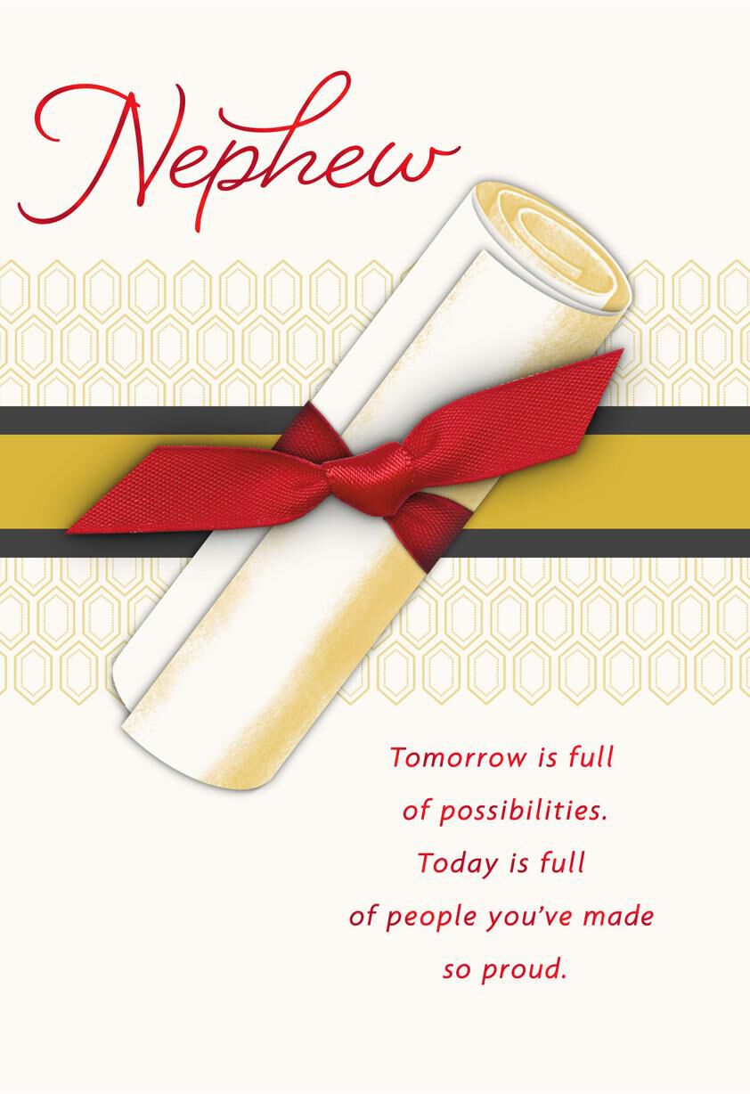 For a Wonderful Nephew Graduation Card