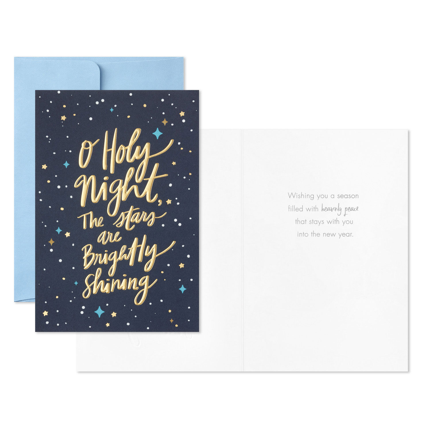 Gold Stars on Blue Packaged Christmas Cards, Set of 5 for only USD 5.00 | Hallmark
