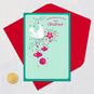 White Dove With Branch Religious Christmas Card Card Front with Envelope and Gold Seal image number 6
