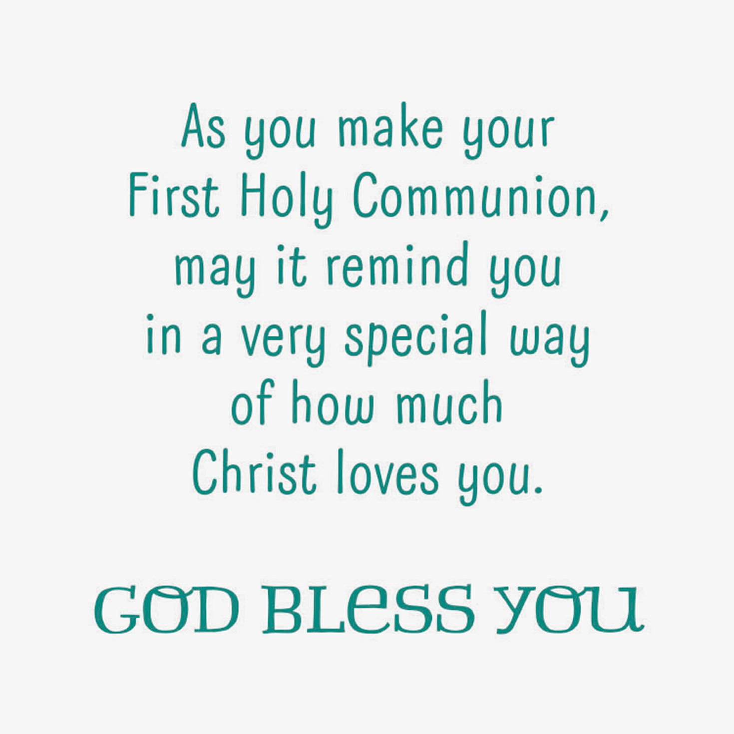 God Bless You First Communion Card, , large image number 2