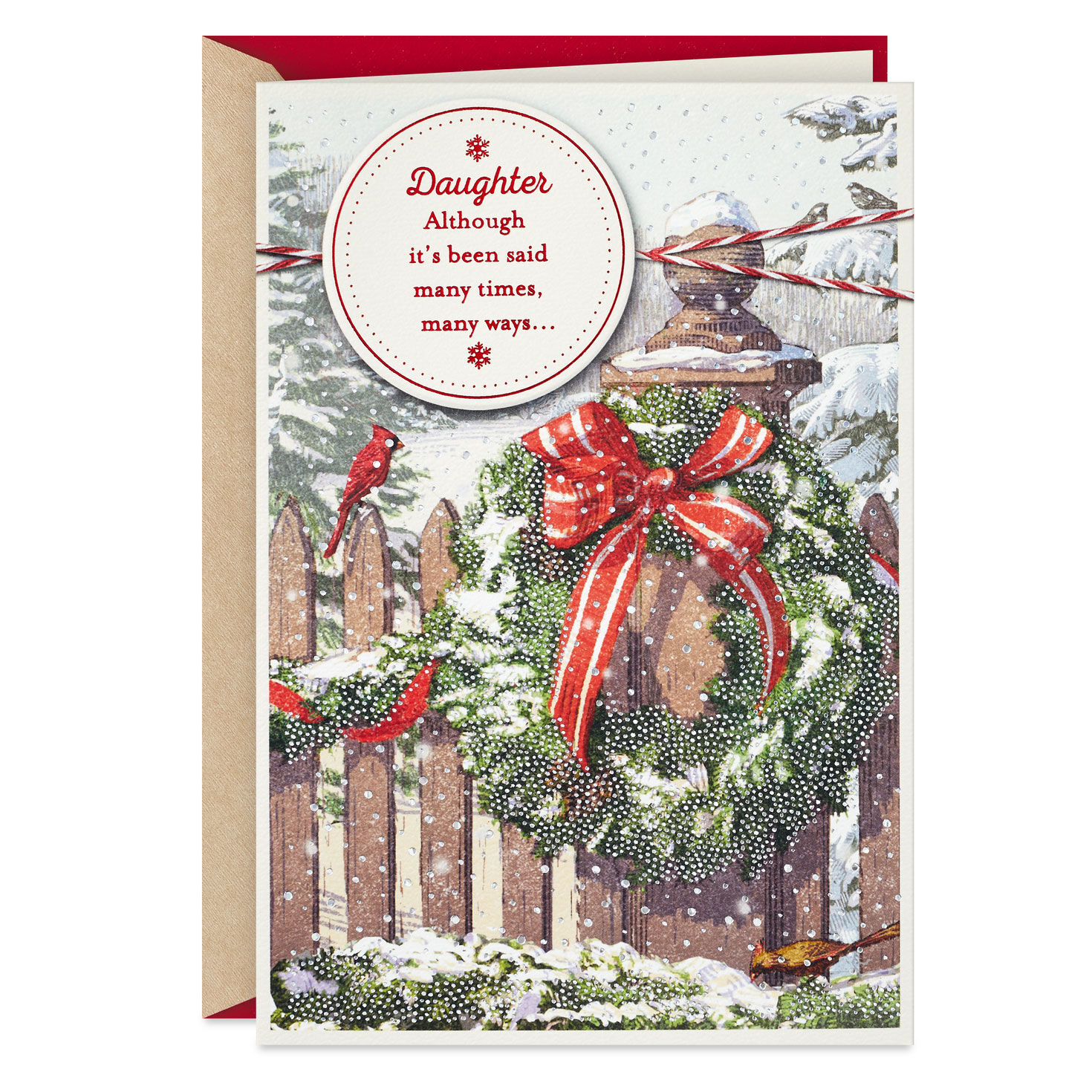 Many Times, Many Ways Christmas Card for Daughter